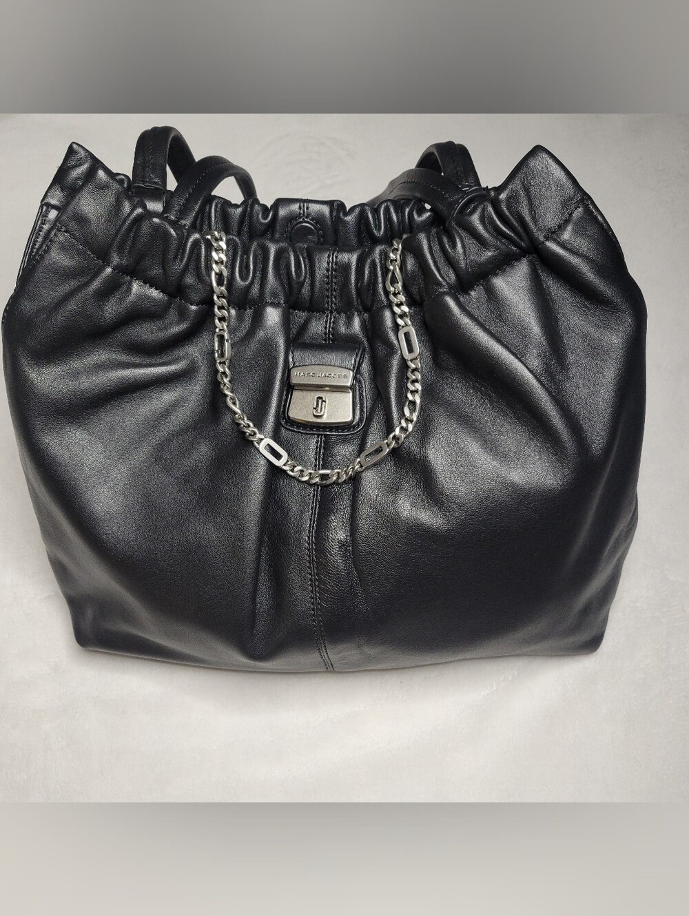 NWT Marc Jacobs Christina Black Leather Shoulder Bag
